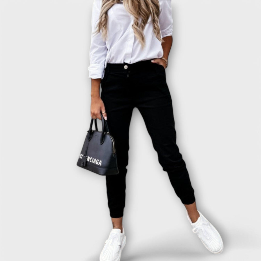 Menta | Stretch Pants Black