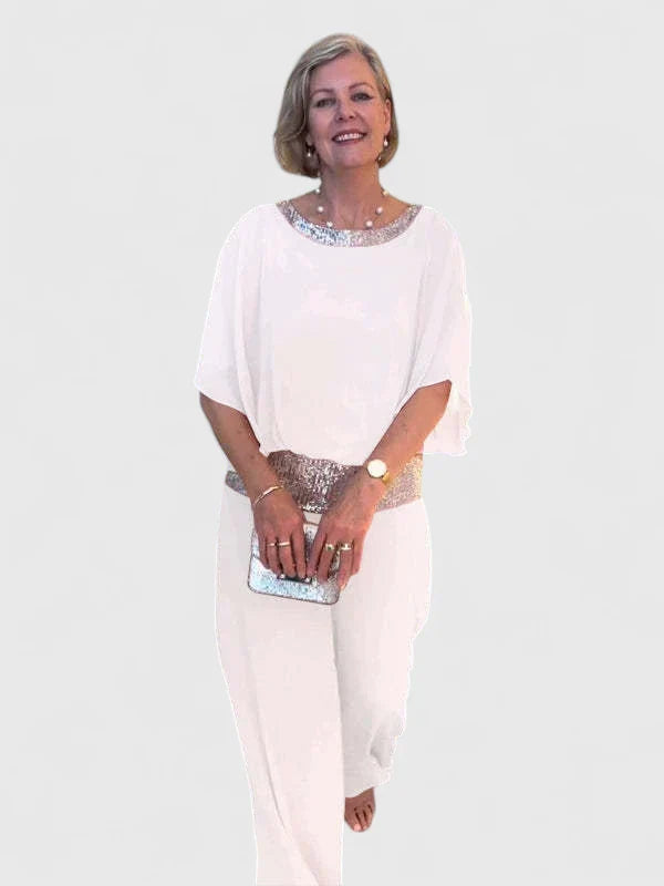 Claudia | Elegant Two-piece Set White