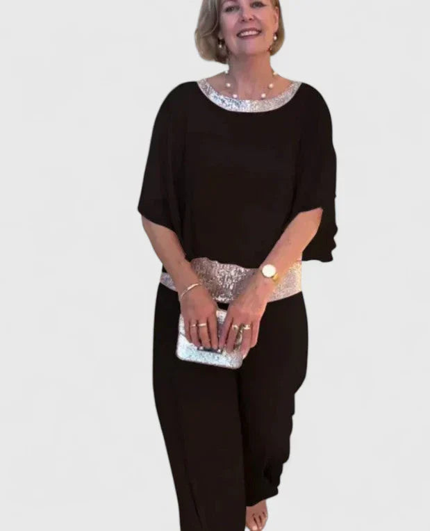 Claudia | Elegant Two-piece Set Black