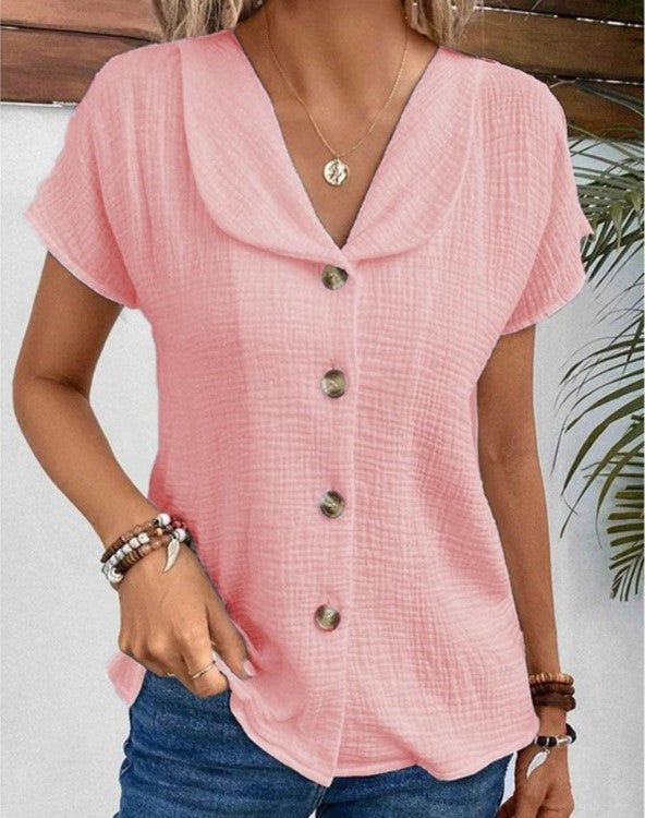 Lilian | Chic Blouse for Warm Weather Pink