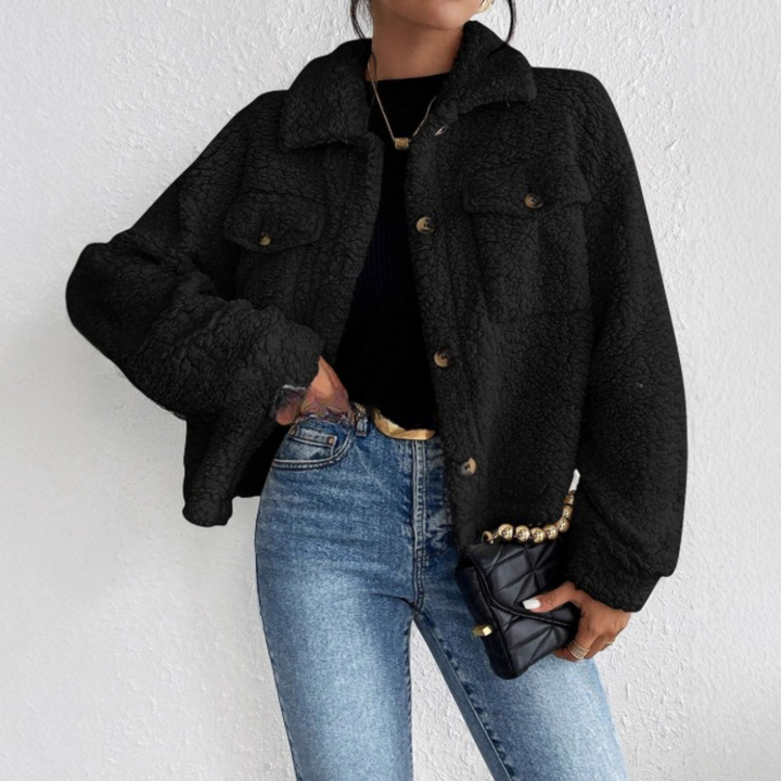 Helene | Plush Jacket Black