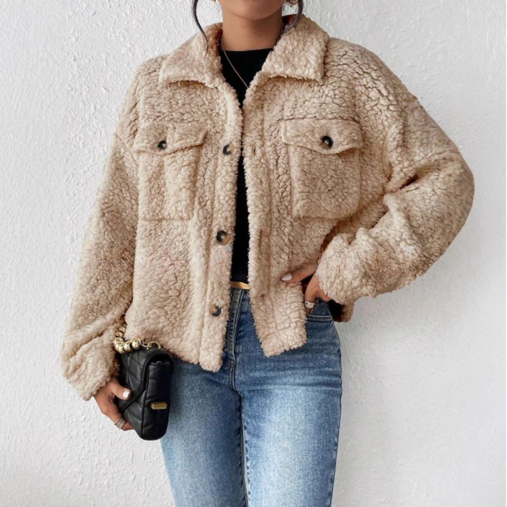 Helene | Plush Jacket Beige