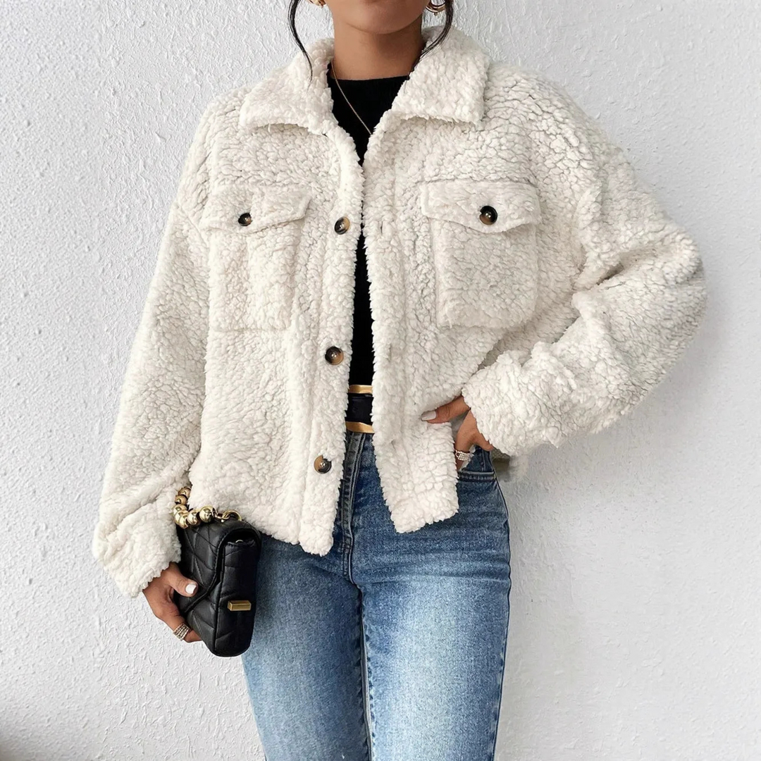 Helene | Plush Jacket White