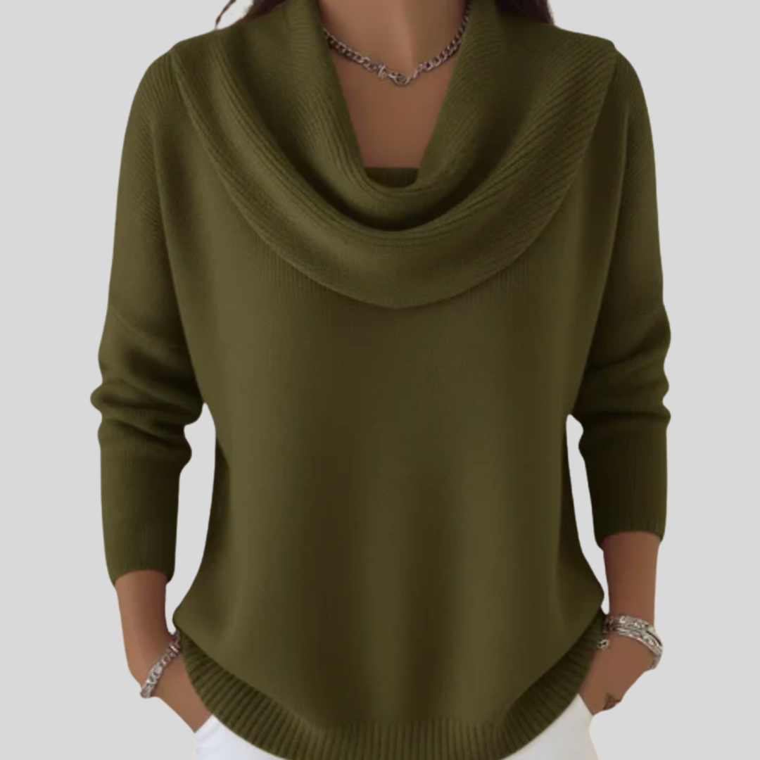 Eliza | Sweater with Collar Green