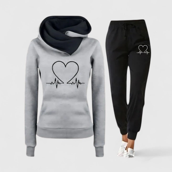 Liane | Comfortable Hoodie Set Gray