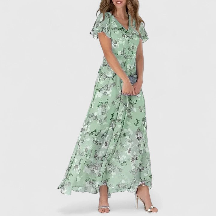 Arlene | Luxe Maternity Dress Green