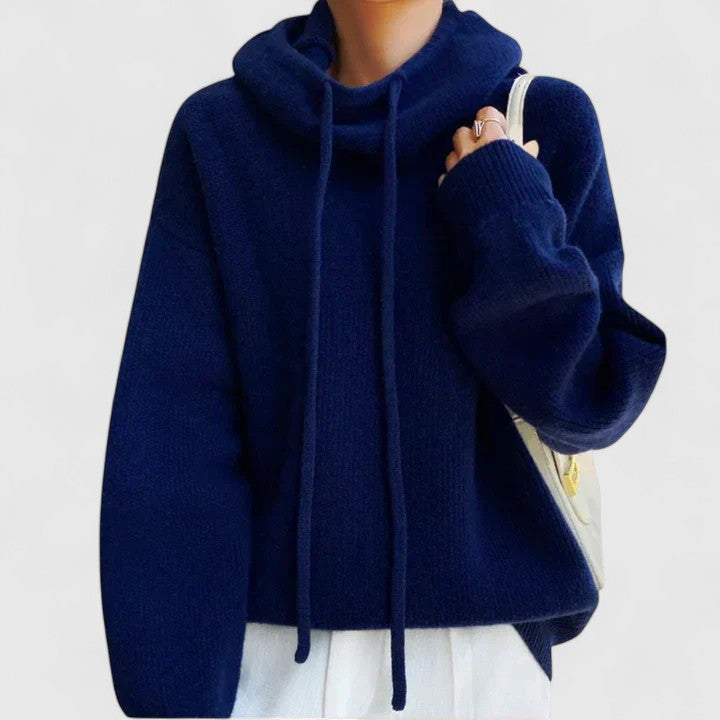 Ashley | Comfortable Turtleneck Sweater Navy