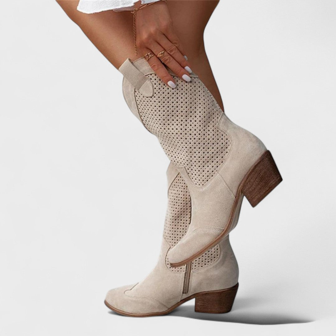 Veronica | Chic Comfort Boots Beige