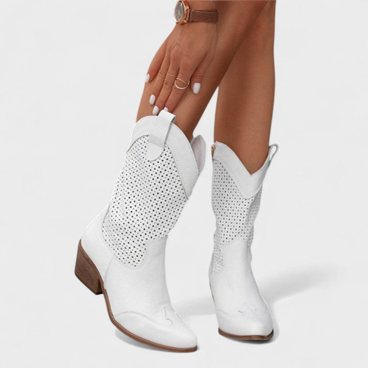 Veronica | Chic Comfort Boots White
