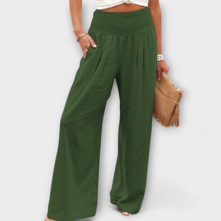 Corrine | Casual Wide Pants Green