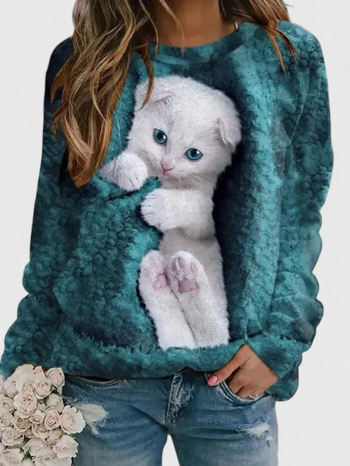 Kellie | Comfortable Sweatshirt Ocean Blue