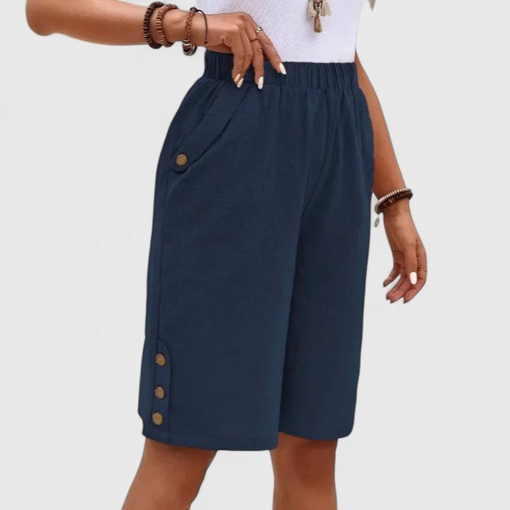 Desiree | Comfortable Shorts Navy Blue