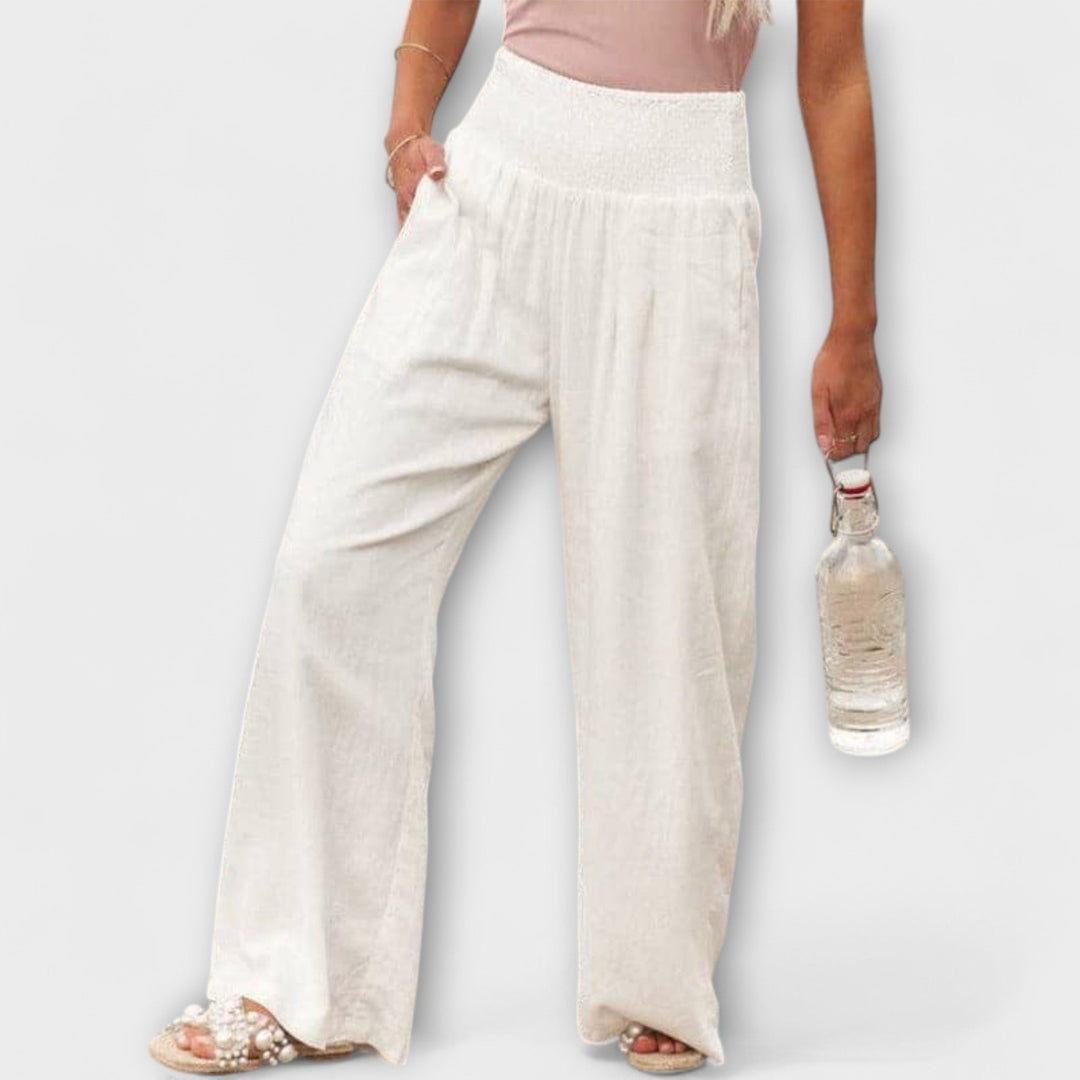 Corrine | Casual Wide Pants White
