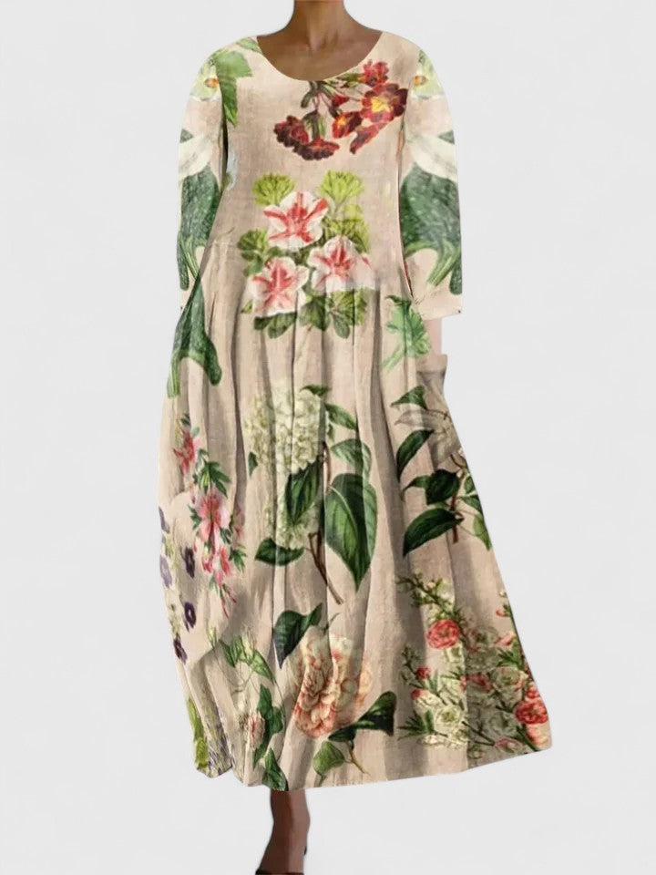 Melanie | Stylish Midi Dress Flower 6