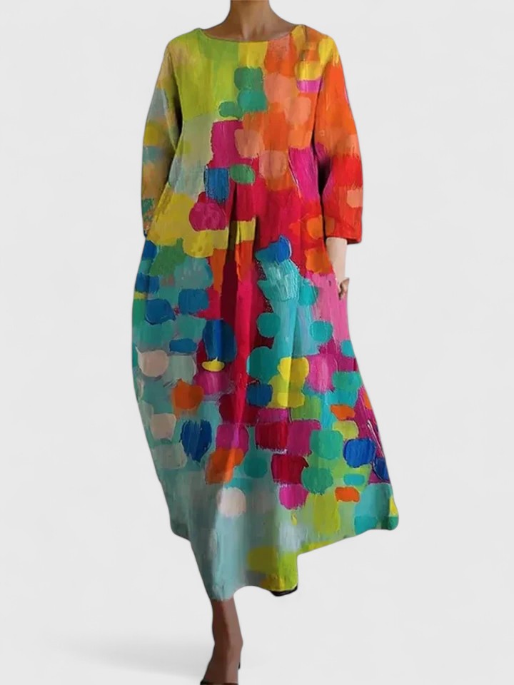 Melanie | Stylish Midi Dress Flower 3