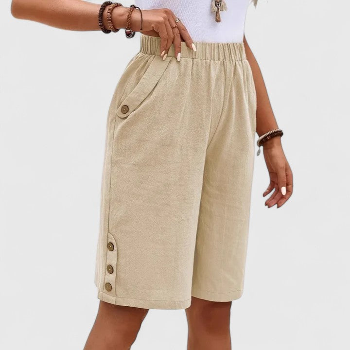 Desiree | Comfortable Shorts Khaki