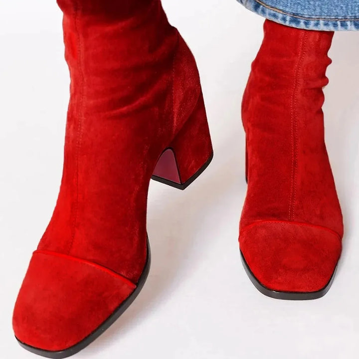 Daener | Elegant Boots Red