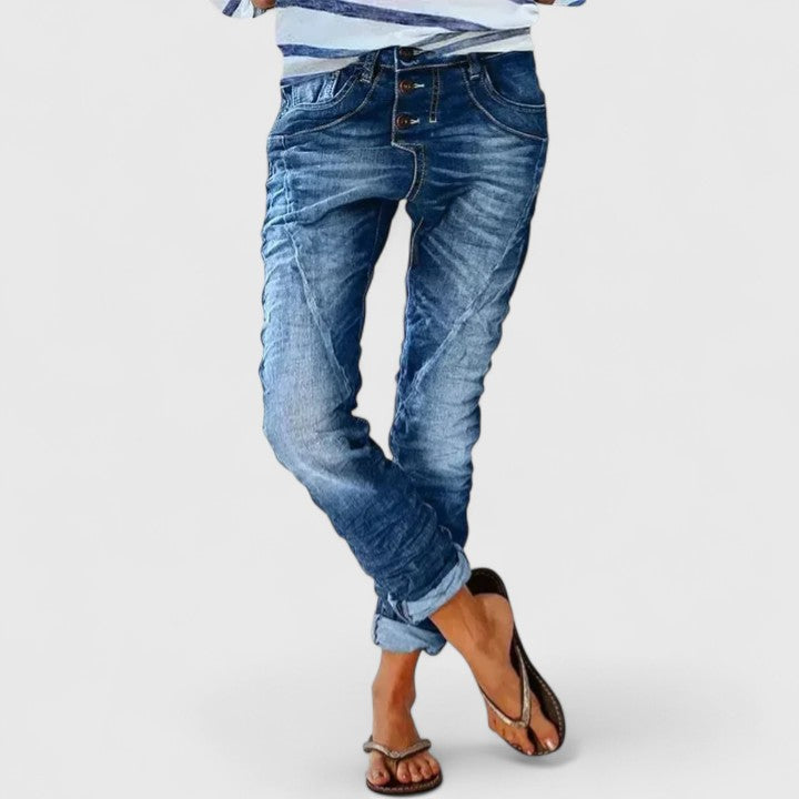 Liesl | Comfortable Pants Medium Blue