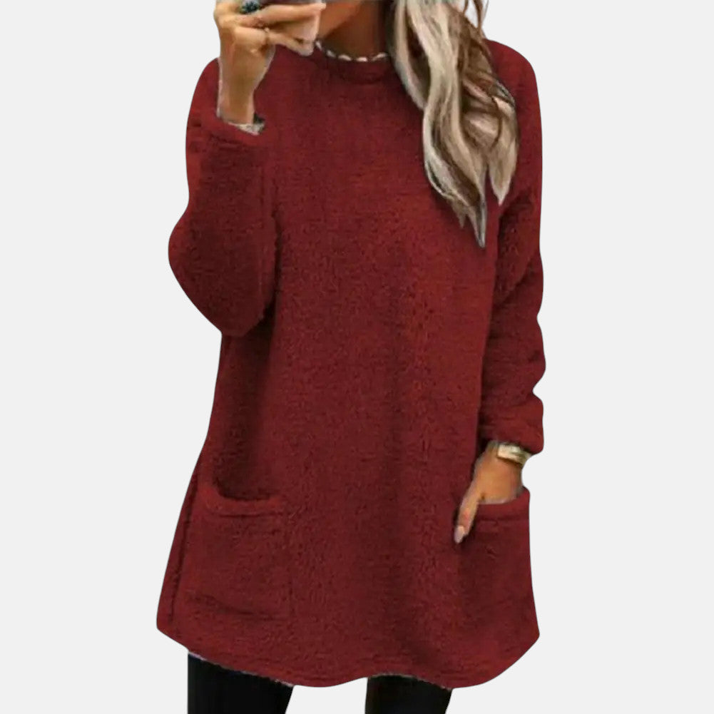 Dorry | Mid-Length Jumper Burgundy