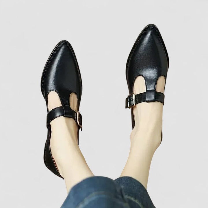 Mia - Orthopaedic Mary Jane Shoes Black