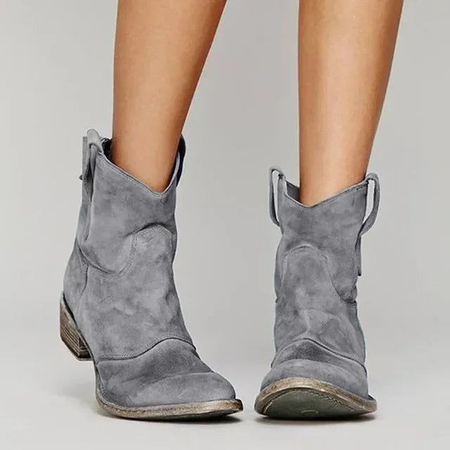 Laraine | Chic Cowboy Boots Gray