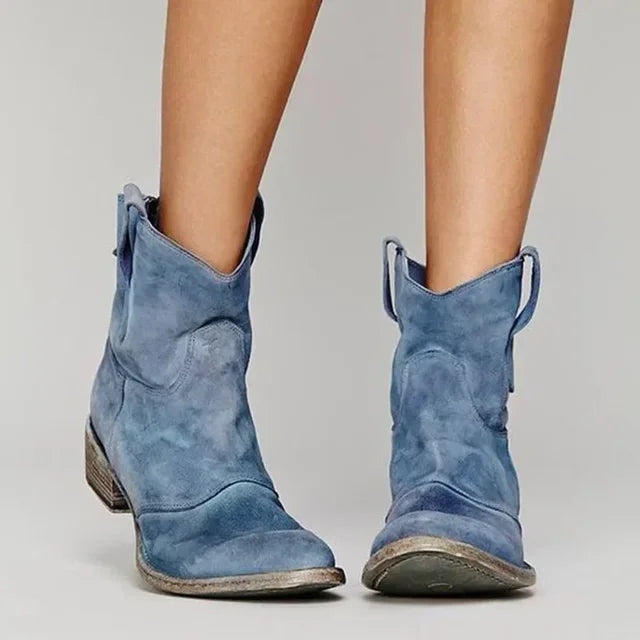 Laraine | Chic Cowboy Boots Blue