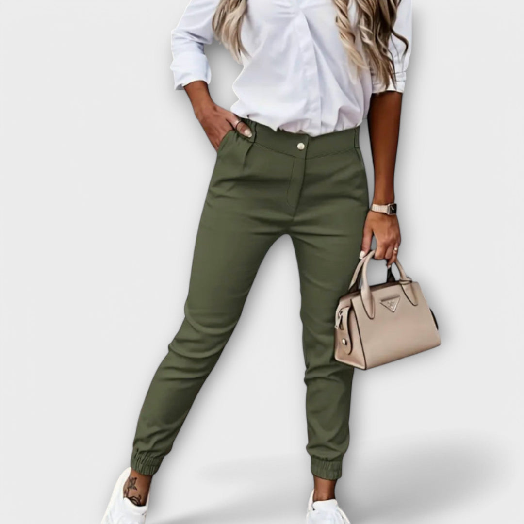 Menta | Stretch Pants Army Green