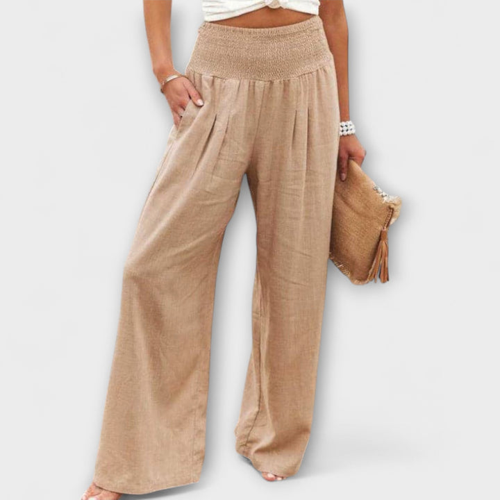 Corrine | Casual Wide Pants Khaki