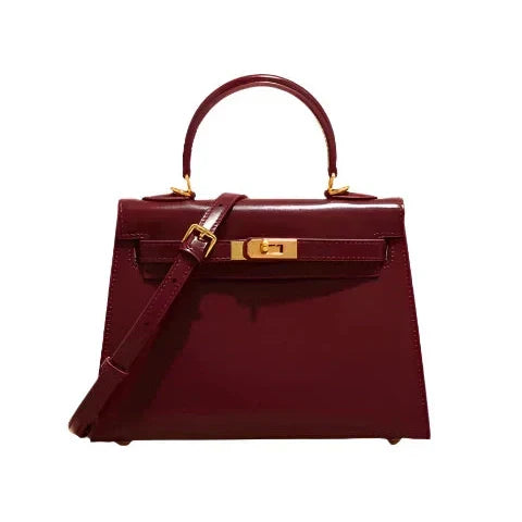 Frances | Elegant Handcrafted Leather Tote Bordeaux