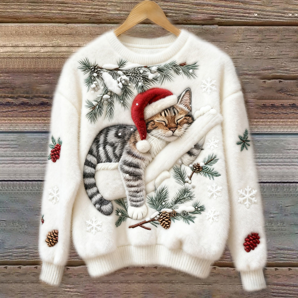 Noelle | Soft Cotton Christmas Sweater White