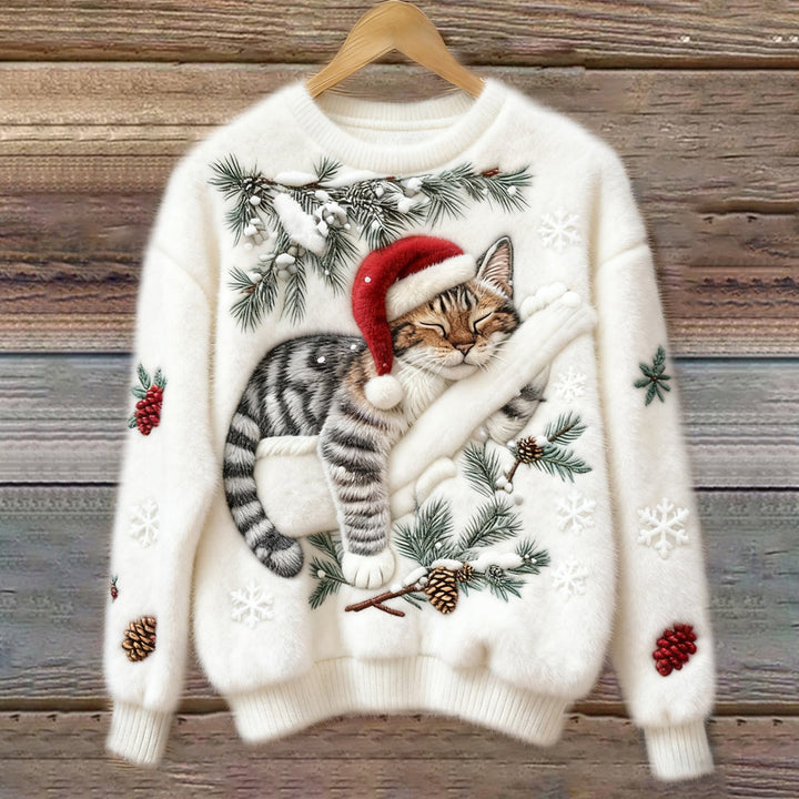 Noelle | Soft Cotton Christmas Sweater White