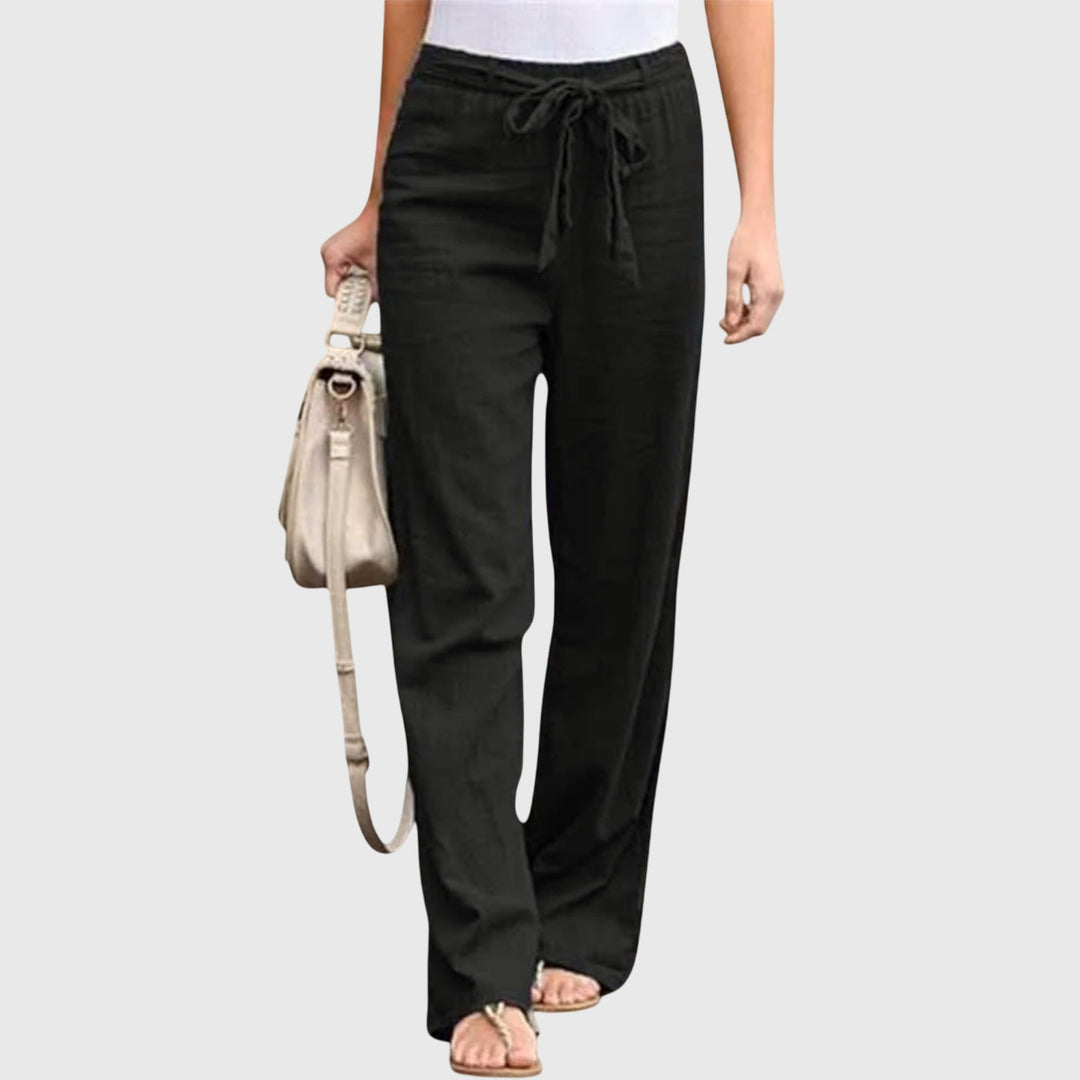 Susan | Lightweight Pants Black