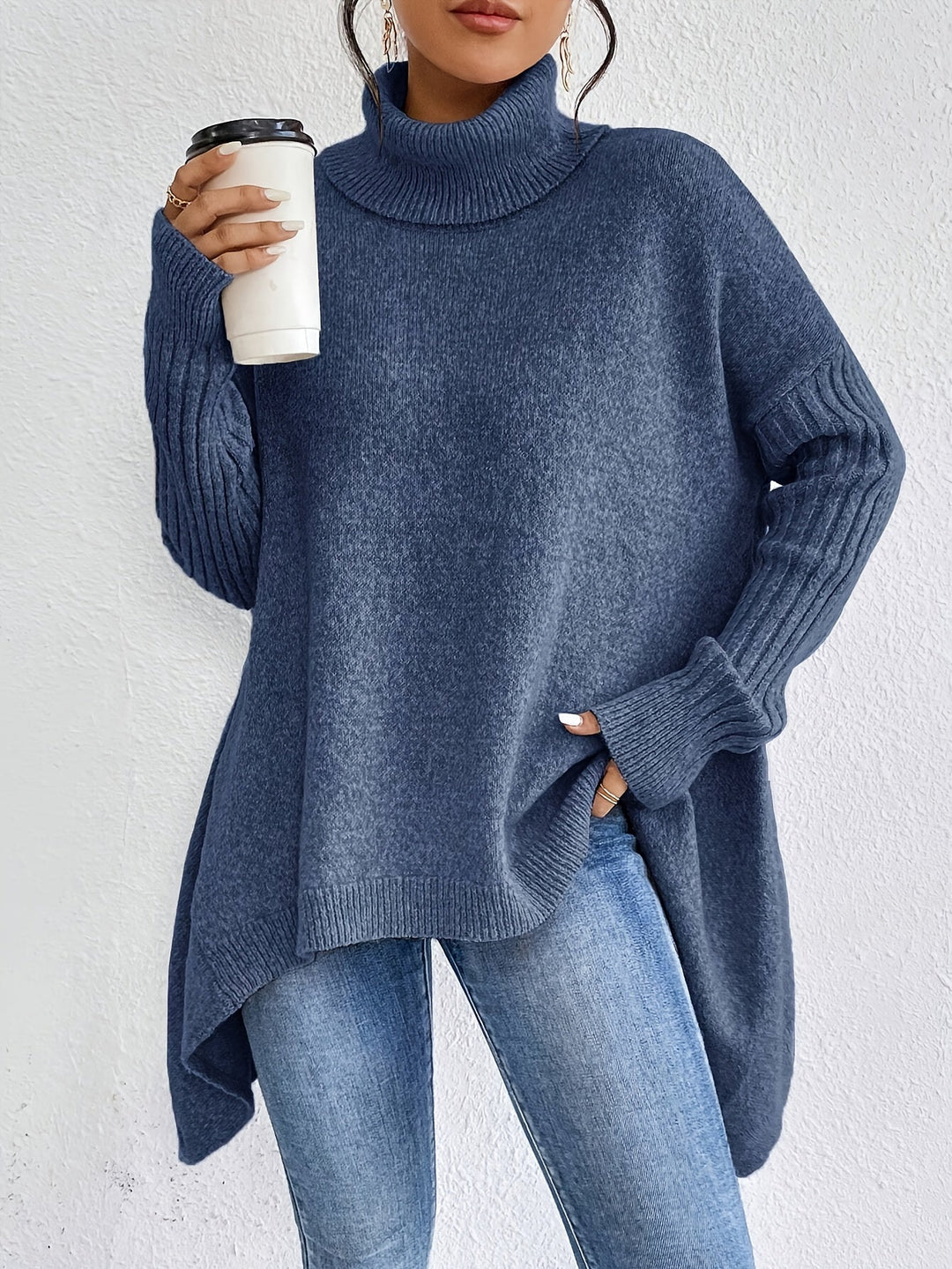 Audrey | Cozy Sweater Sea Blue