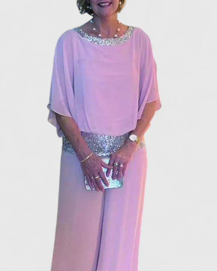 Claudia | Elegant Two-piece Set Pink