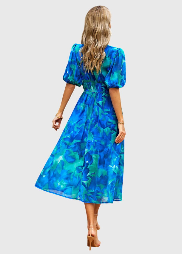 Joyce | Flattering Floral Midi Dress