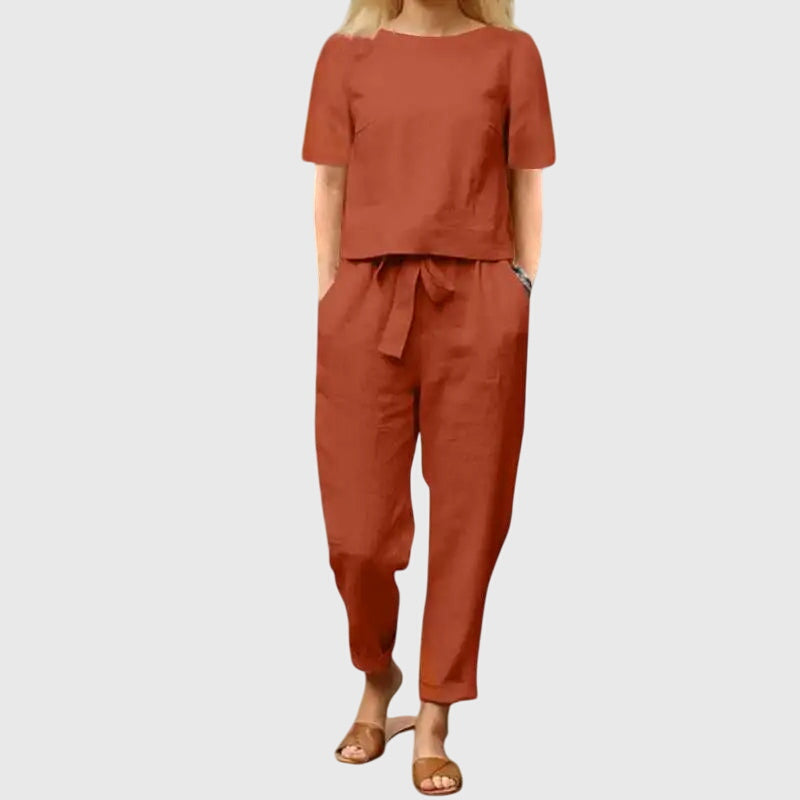 Andrea | Effortless Summer Co-Ord Orange