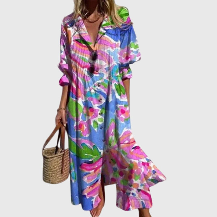 Maxie | Elegant Bohemian Dress Pink