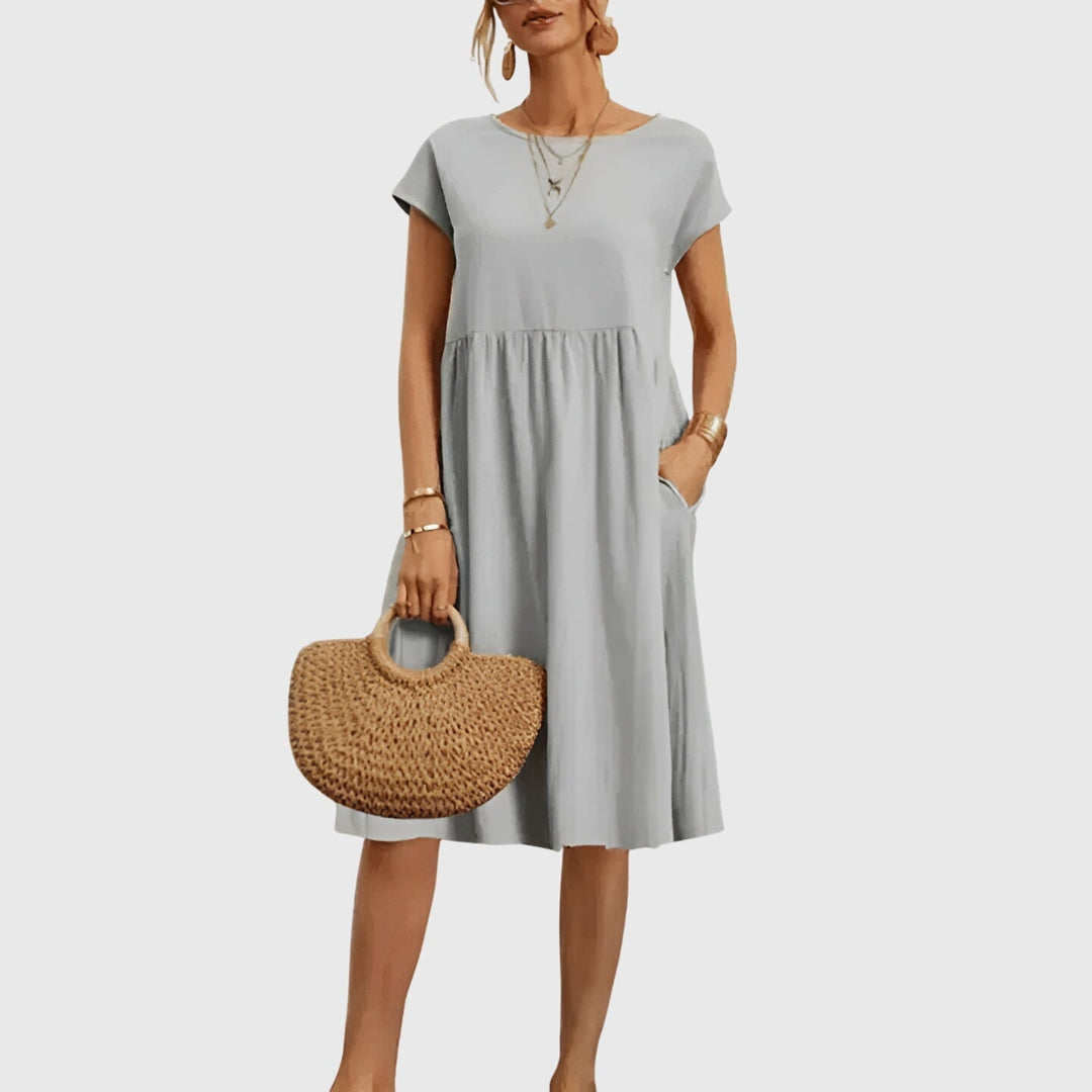 Reba | Elegant Spring Dress Gray