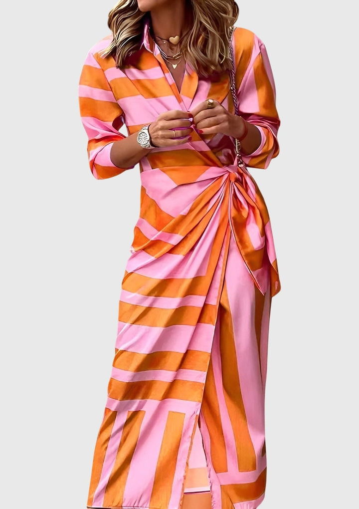 Fee | Elegant Wrap Dress with Print