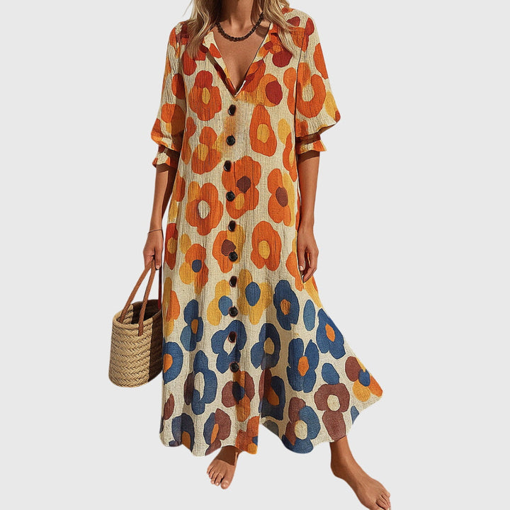 Bente | Elegant Slimming Dress Yellow