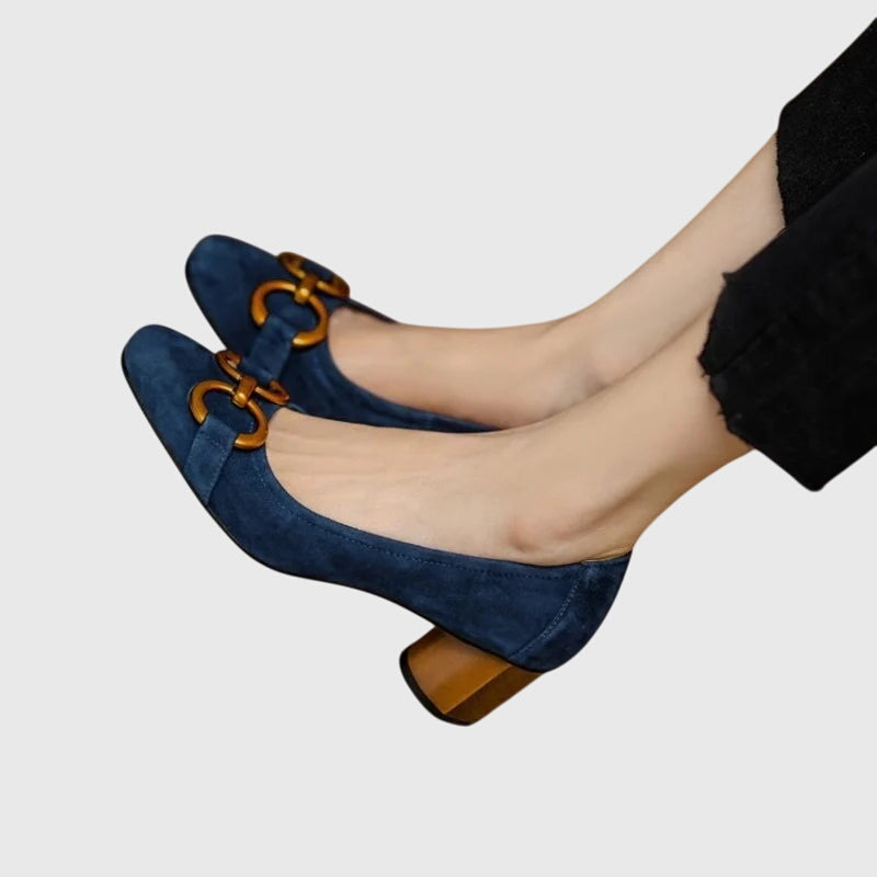 Dorothy™ | Stilvolle High Heels Dunkelblau