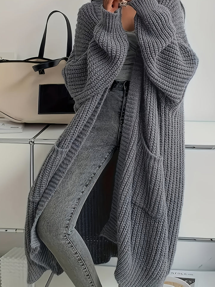 Alice | Cozy Confidence Longline Cardigan Grey
