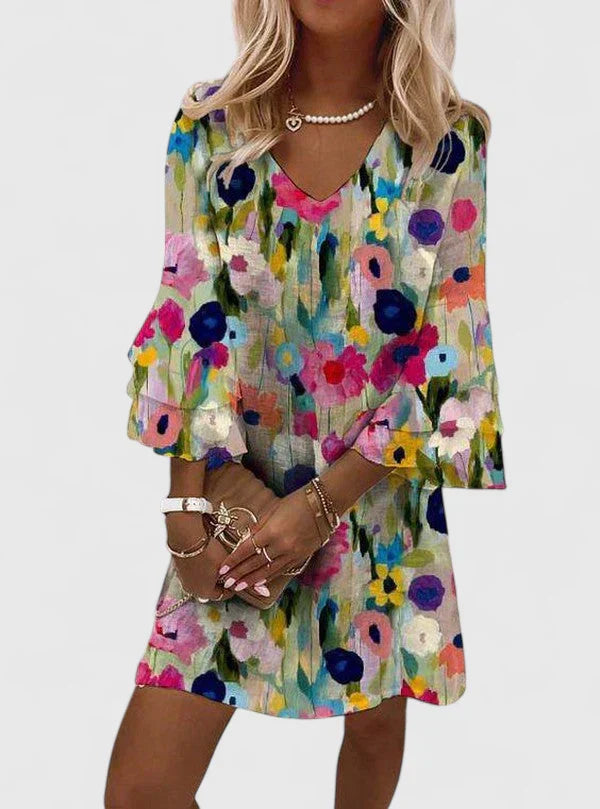 May | Elegant Mini Dress Multicolored