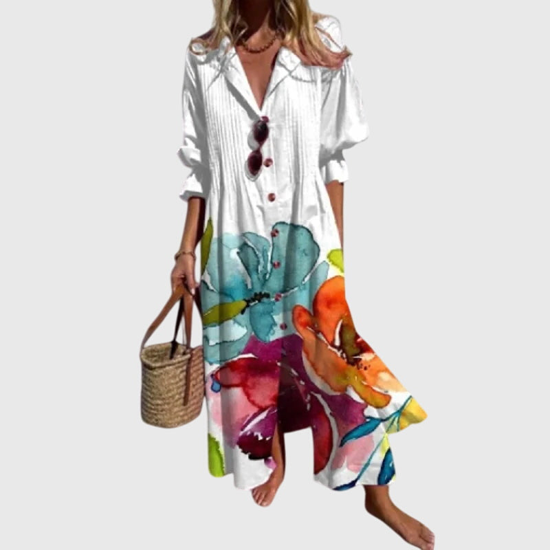 Maxie | Elegant Bohemian Dress White