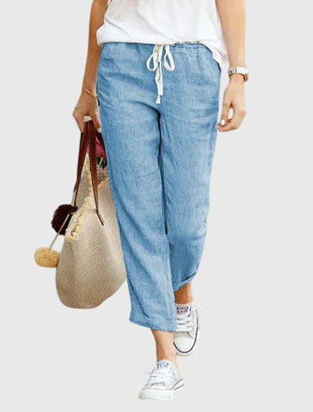 Georgia | Elegant Summer Pants Blue