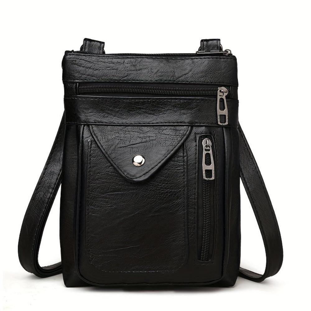Clara Vintage Crossbody Bag Black