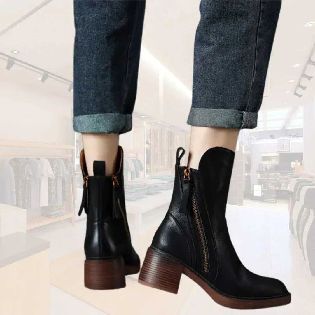 Pamela | Leather Mid Boots