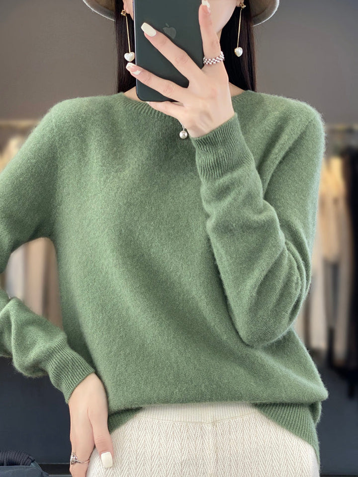 Anette | Cozy Cotton Sweater Turquoise