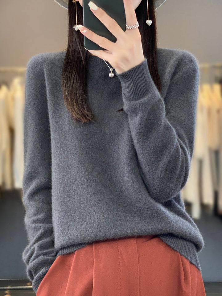 Anette | Cozy Cotton Sweater Dark gray