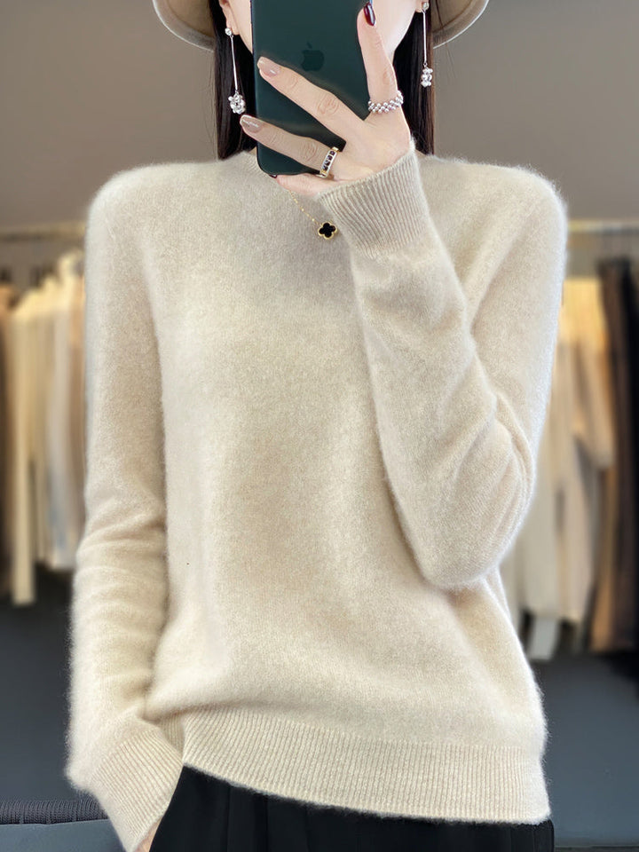 Anette | Cozy Cotton Sweater Beige